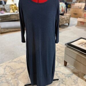 Elegant Navy Blue Women's Dress